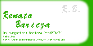 renato baricza business card